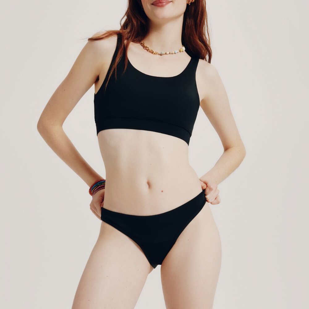 Knix Teen Period Swim Bikini Bottom - Tie Dye Oasis - Picture 2 of 3